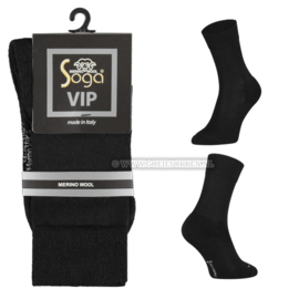 MERINO WOLLEN SOKKEN | ZWART | VIP | BADSTOF ZOOL | SOGA | EUREKA | S13