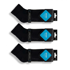 SHORTY | HALF HOGE SOK | ZWART | BADSTOF ZOOL | NAADLOOS | EUREKA