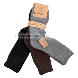 ALPACA WOLLEN SOK | WARM | COMFORTABEL | DIKKE SOK