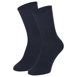 WOLLEN SOK | BLAUW | NAADLOOS | SOEPELE BOORDEN | ANGRO