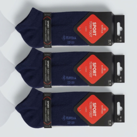 SNEAKER SOK | WIT | BADSTOF ZOOL | NAADLOOS | EUREKA
