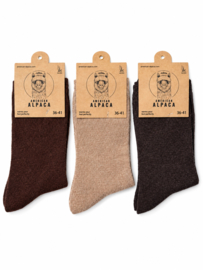 ALPACA WOLLEN SOK | WARM | COMFORTABEL | DUNNE SOK