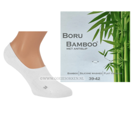 BAMBOE | SNEAKER-SOCK | WIT | NAADLOOS | BORU