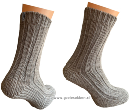 WOLLEN SOK | NAADLOOS | DAMES | HEREN | BEIGE | BORU