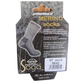 MERINO WOLLEN SOKKEN | DUN | SOGA | EUREKA | S7