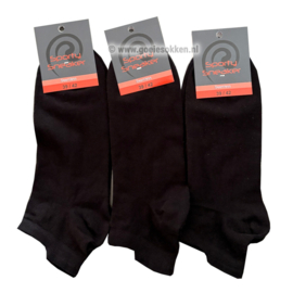 SNEAKER SOK | ZWART | POLO TEAM | NAADLOOS | HARCO