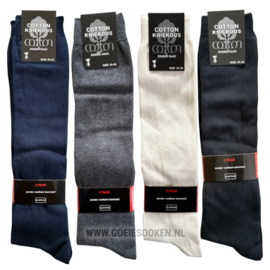 KNIEKOUSEN DAMES | ANTRACIET | 80% KATOEN | NAADLOOS | EUREKA