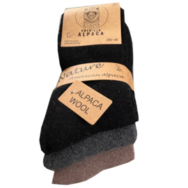 ALPACA WOLLEN SOK | WARM | COMFORTABEL | HALF DIKKE SOK