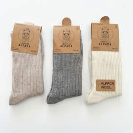 ALPACA WOLLEN SOK | WARM | COMFORTABEL | DUNNE SOK