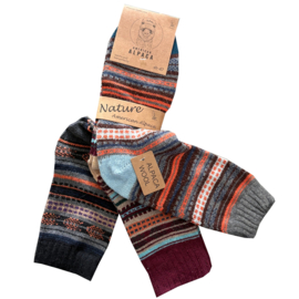 ALPACA WOLLEN SOK | WARM | COMFORTABEL | HALF DIKKE SOK
