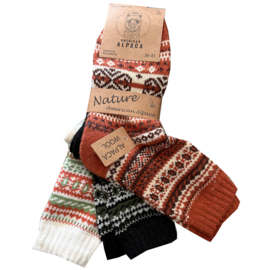 ALPACA WOLLEN SOK | WARM | COMFORTABEL | HALF DIKKE SOK