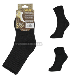 MERINO WOLLEN SOKKEN | ZWART | SOGA | EUREKA | S29