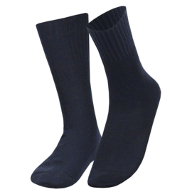 WOLLEN SOK | BLAUW | NAADLOOS | SOEPELE BOORDEN | ANGRO