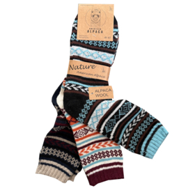 ALPACA WOLLEN SOK | WARM | COMFORTABEL | HALF DIKKE SOK