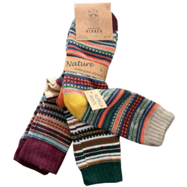 ALPACA WOLLEN SOK | WARM | COMFORTABEL | HALF DIKKE SOK