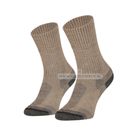 MERINO WOLLEN WERK/OUTDOOR SOK | BEIGE | NAADLOOS | TOPKWALITEIT | SOGA | EUREKA | S59