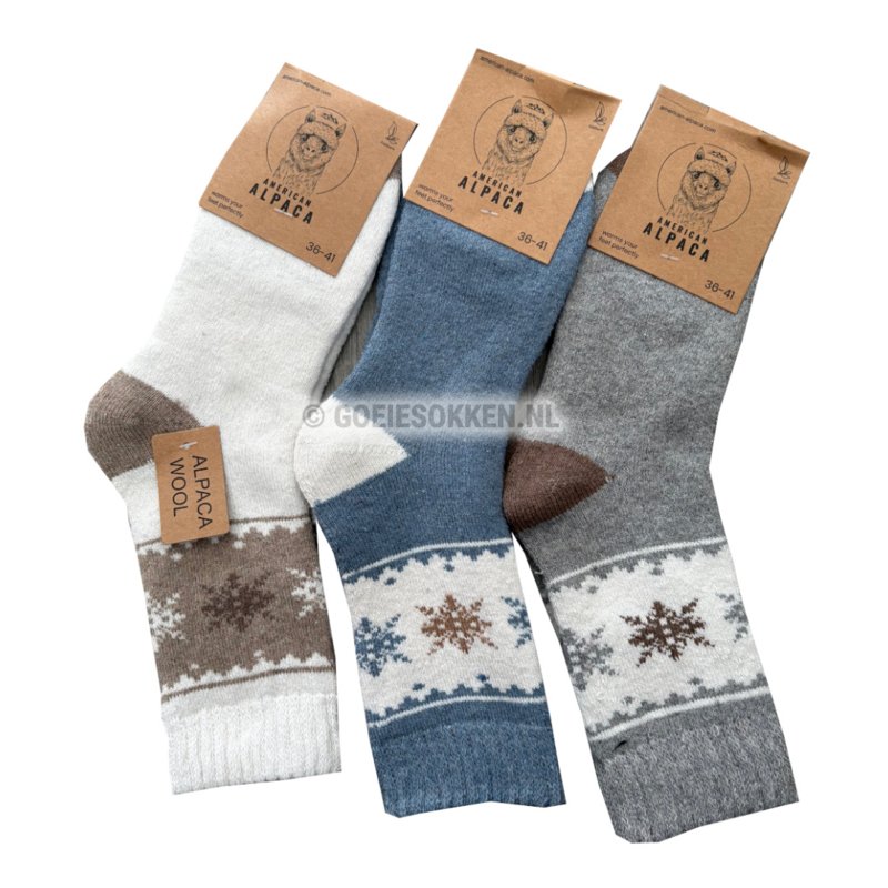 Dunaro 2 Paar Alpaca Wollen Sokken – Superzacht, Extreem Warm, Oeko-Tex Gecertificeerd – Voor Dames En Heren