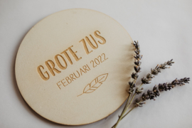 Houten cirkel | Grote zus/broer