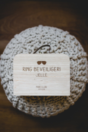 Ring security koffertje | hout