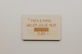 Houten kaarten | getuigen