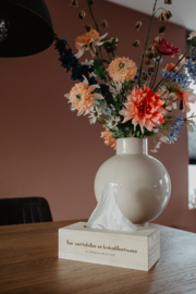 Tissue box | snottebellen en krokodillentranen