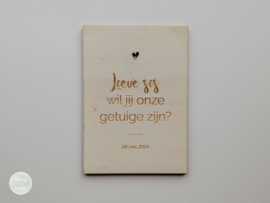 Houten kaarten | getuigen