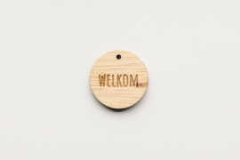 Rond label 'Welkom' | 10 stuks