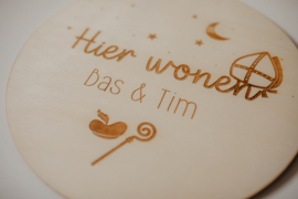 Raamcirkel van hout | Sint & Piet