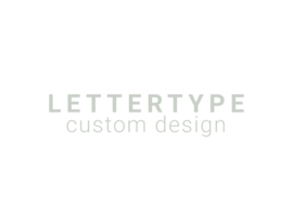 Lettertype custom design