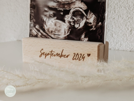 Houten fotohouder voor echo
