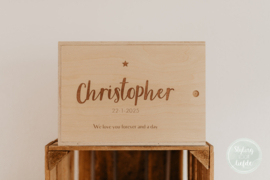 Houten memorybox | Sterrenkindje