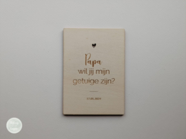 Houten kaarten | getuigen