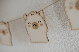 Houten alpaca slinger