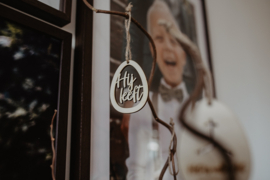 Houten paashanger | Hij leeft