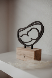 Echo lijntekening van hout