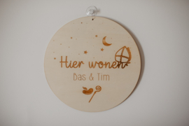 Raamcirkel van hout | Sint & Piet