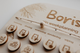 Houten planbord - Weekplanner voor kinderen