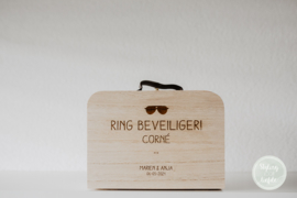 Ring security koffertje | hout