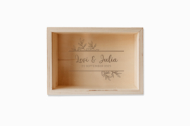 Geld geven bruiloft | fotolijstje spaarpot