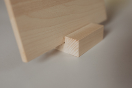 Trouwtekst op hout