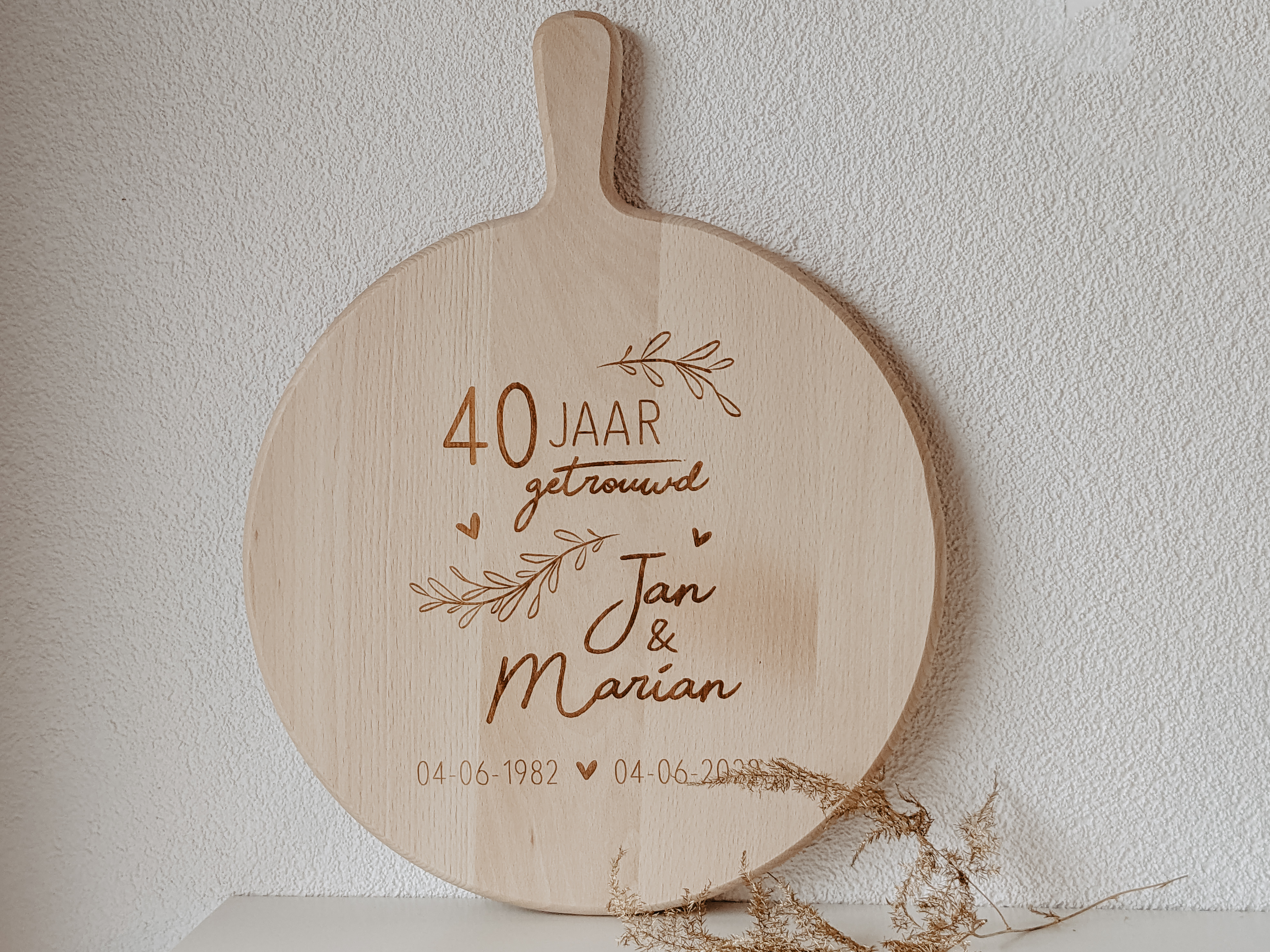 Borrelplank rond | jubileum bruiloft