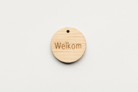 Rond label 'Welkom' | 10 stuks