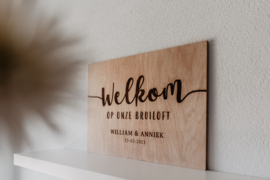 Welkomstbord Elise | hout