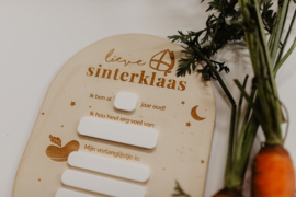 Verlanglijstjesbordje voor Sinterklaas