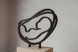 Echo lijntekening van hout