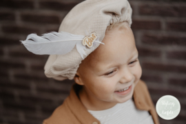 Pietenmuts beige met naam