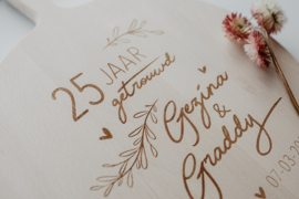 Borrelplank rond | jubileum bruiloft