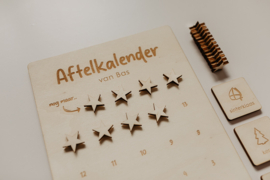 Houten aftelkalender voor kinderen