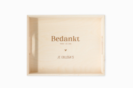 Houten dienblad | eigen tekst