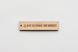 Label 'Jij bent bijzonder, ons wonder!' | 10 stuks